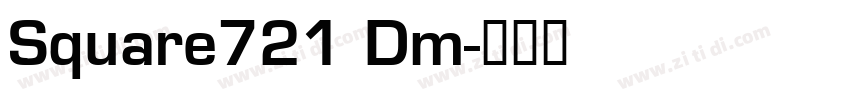 Square721 Dm字体转换